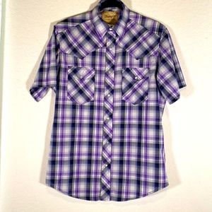 Mens short sleeve button up Wrangler Shirt